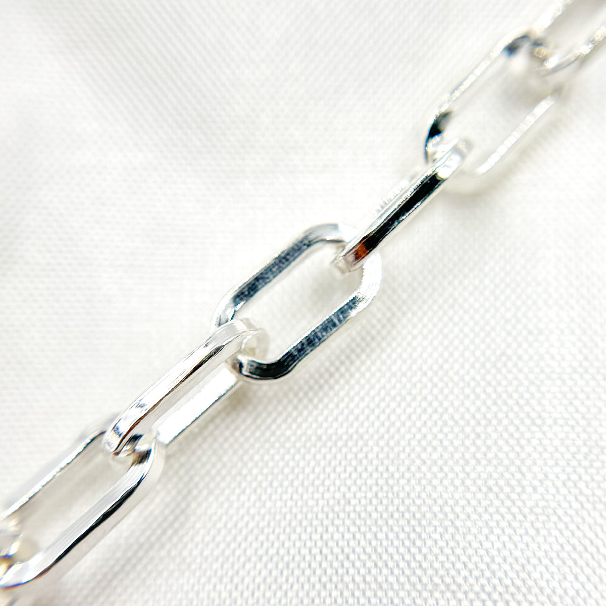 Sterling Silver Flat Paperclip Chain