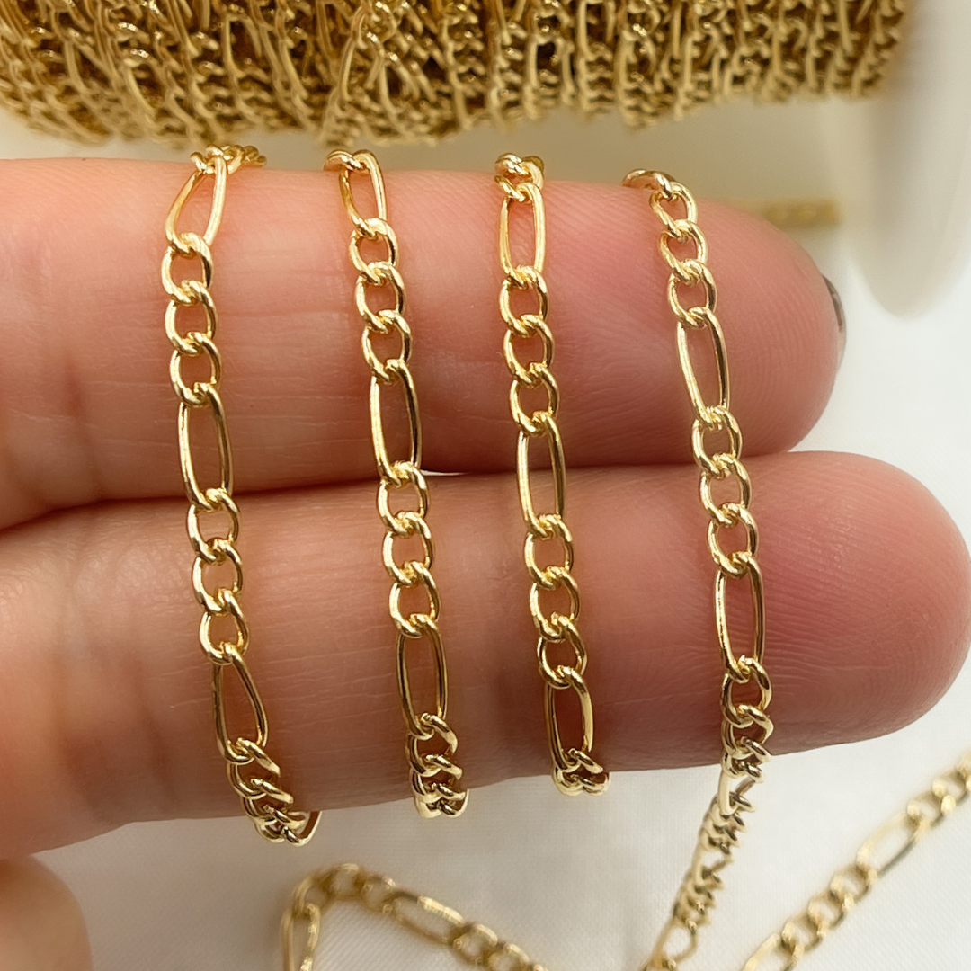 Yellow Gold Filled Figaro Style Chain.