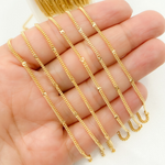 Load image into Gallery viewer, 69S5GF. 14k Gold Filled Curb Chain with Diamond Cut Marina Link