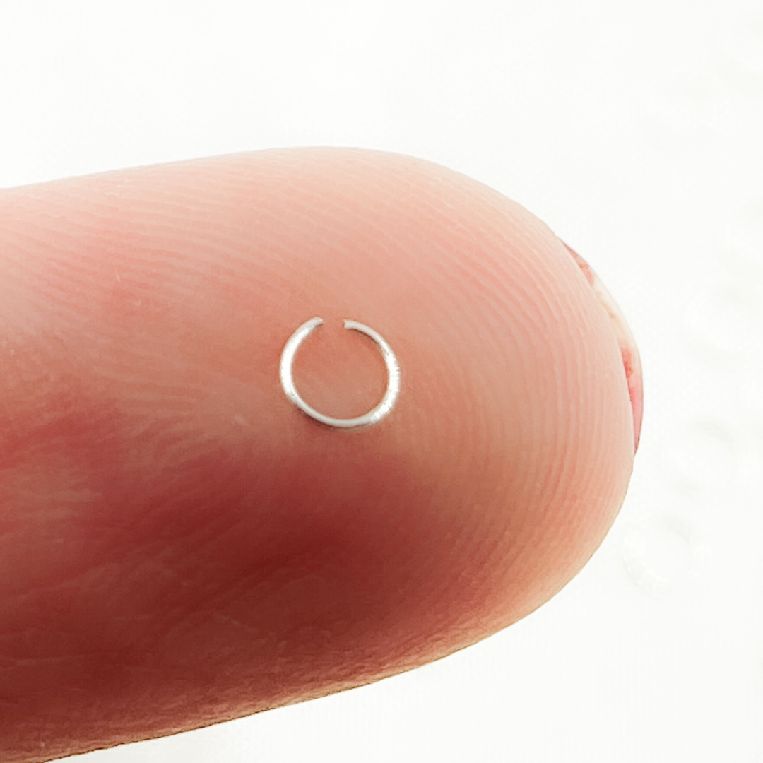 White Sterling Silver Open Jump Ring