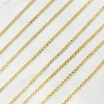 Load image into Gallery viewer, 030SPLT4BYFT. 14K Solid Gold Wheat Chain by the Foot
