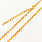 Load image into Gallery viewer, Gold Pated Sterling Silver Rolo Necklace
