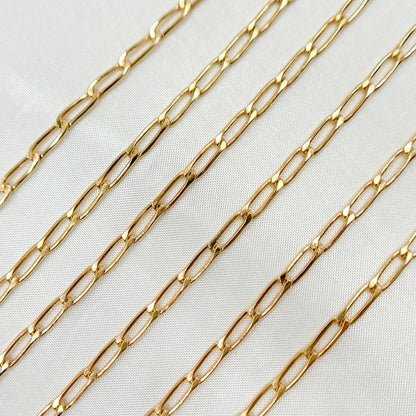 14K Gold Filled Flat Curb Chain