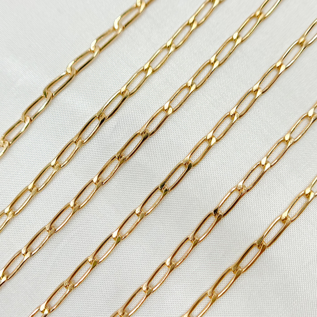 293GF. 14K Gold Filled Flat Curb Chain