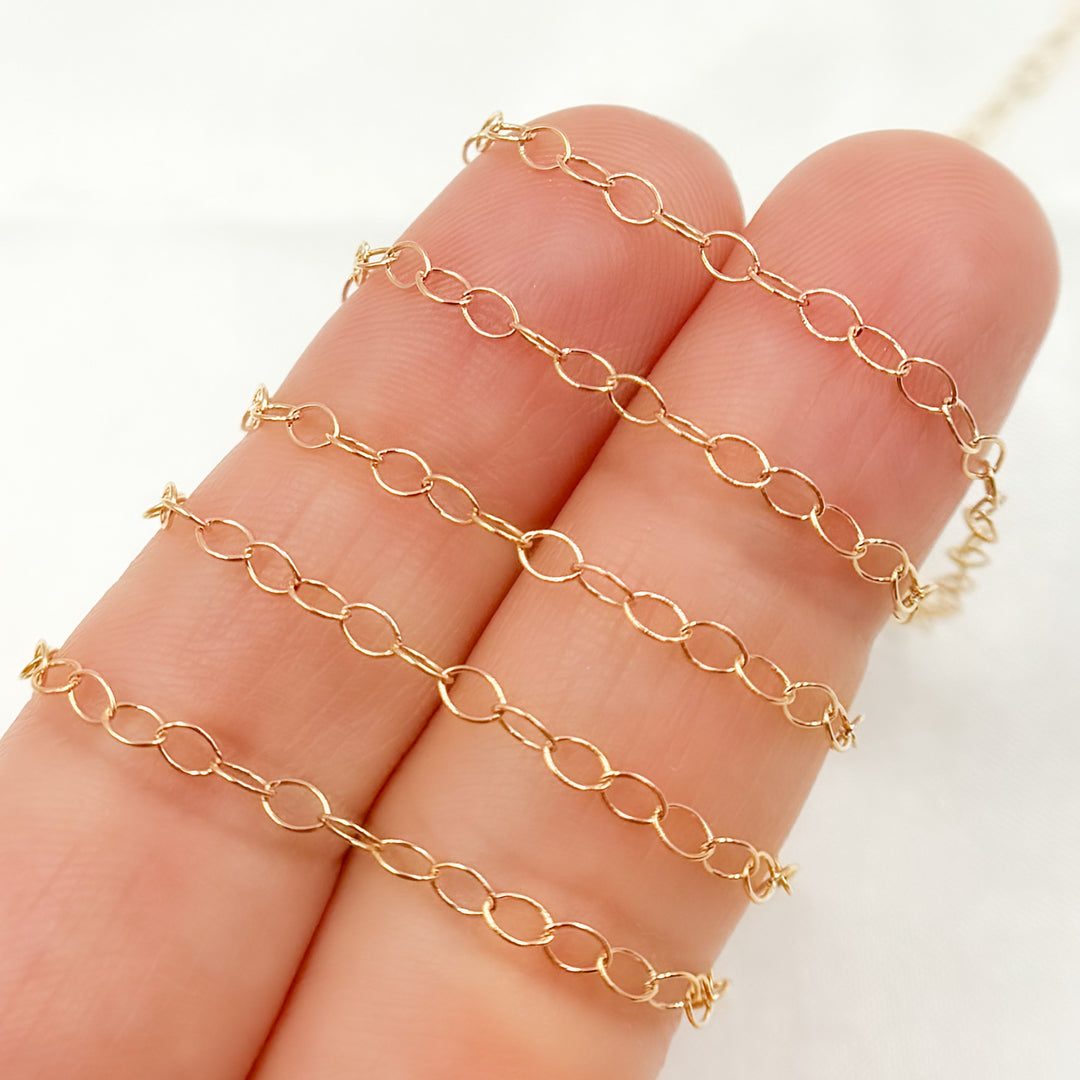 1310GF. 14K Gold Filled Smooth Cable Chain