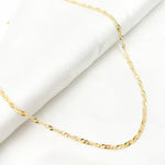 Load image into Gallery viewer, 040G2SLMSIT2. 14K Solid Yellow Gold Wheat Necklace
