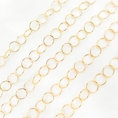 14K Gold-Filled Smooth Round Link Chain