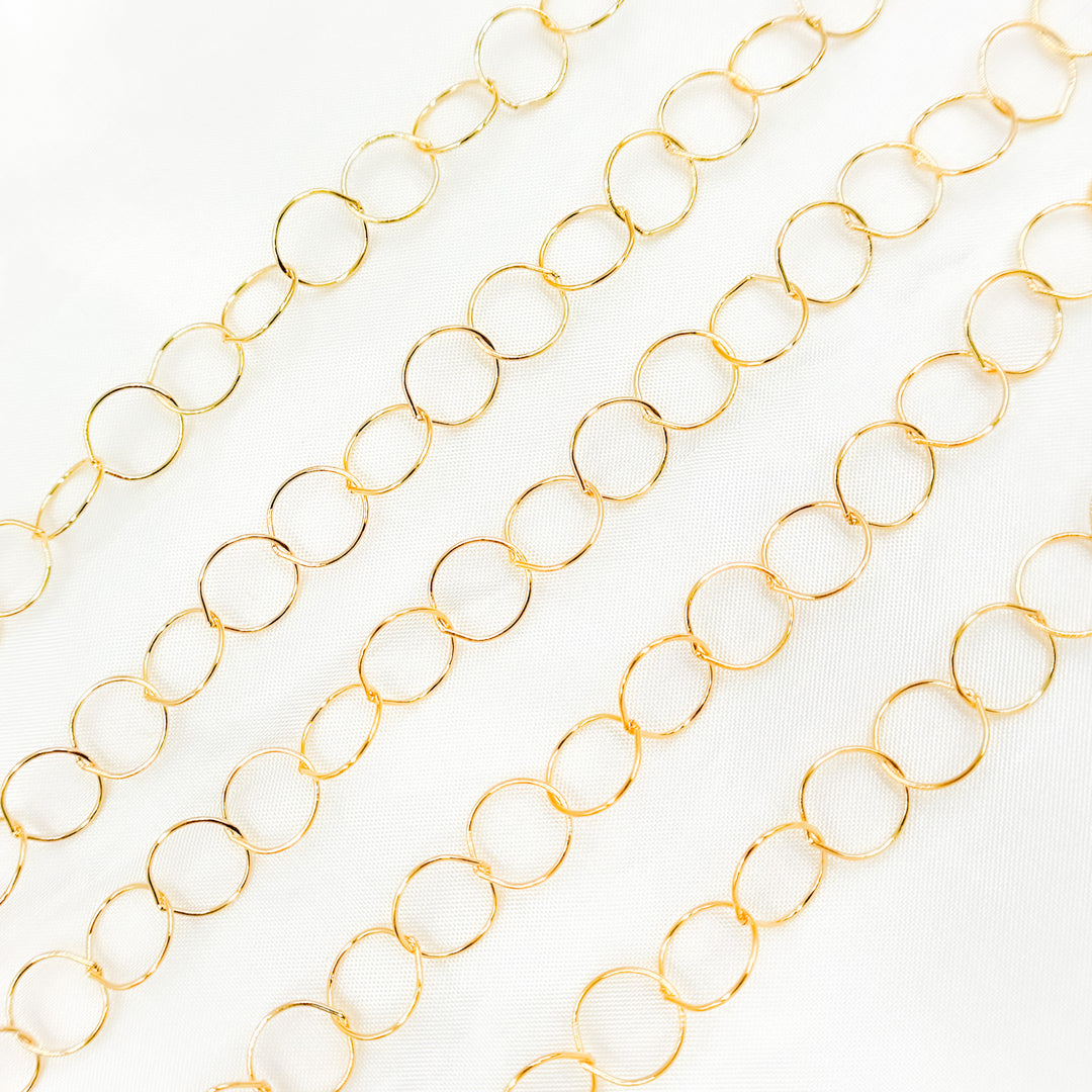 693GF. 14K Gold-Filled Smooth Round Link Chain