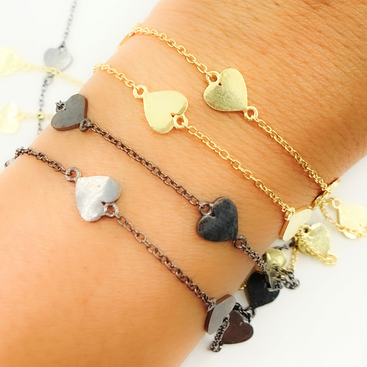310HS. Heart Shape Connected Wire Chain
