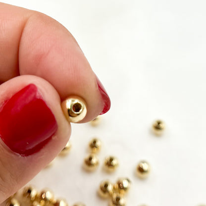 4MM Gold Filled Seamless Beads