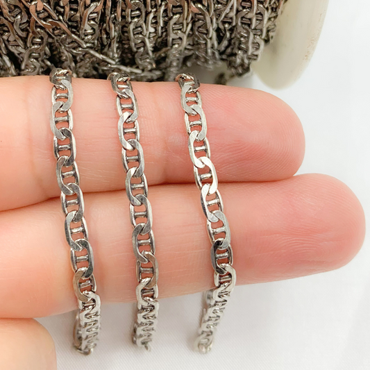 Oxidized Sterling Silver Marina Chain
