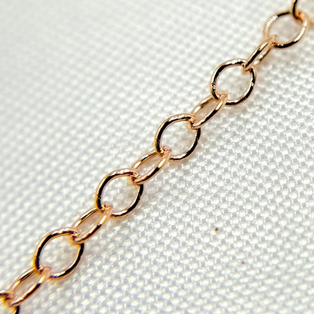 1218RGF. Rose Gold-Filled Smooth Cable Chain