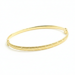 Load image into Gallery viewer, Bangle17. 14K Solid Gold Matte Textured Bangle