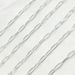 Load image into Gallery viewer, 925 Sterling Silver Hammered Paperclip Chain. 2903LSS
