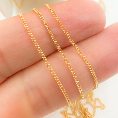 14K Gold Filled Curb Chain