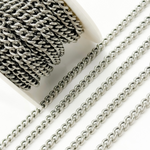 Load image into Gallery viewer, Sterling Silver Oxidized Curb Chain