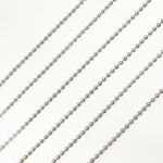 Load image into Gallery viewer, V112BR. Black Rhodium 925 Sterling Silver Ball Chain
