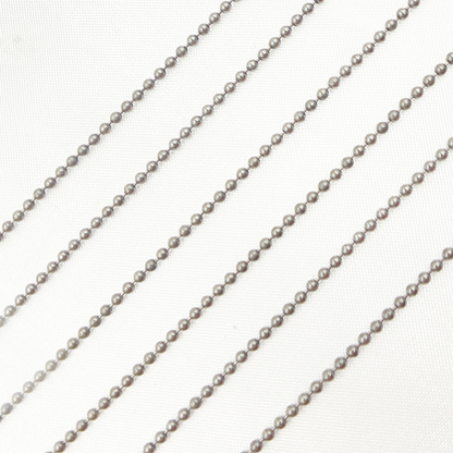  Black Rhodium 925 Sterling Silver Ball Chain