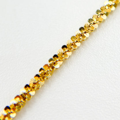 14K Solid Gold Margarita Chain