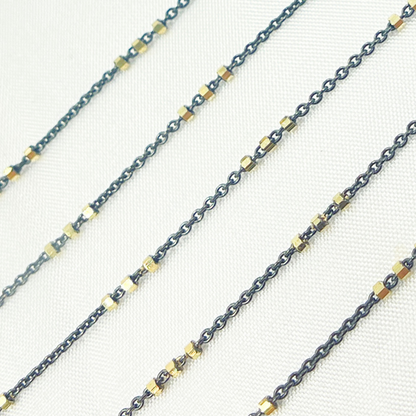 925 Sterling Silver Satellite Cube Chain