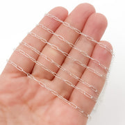 Sterling Silver Smooth Paperclip Chain