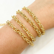 Gold Plated 925 Sterling Silver Rope Chain