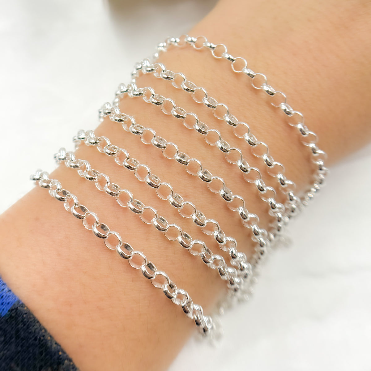 Sterling Silver Rolo Link Chain