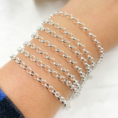 Sterling Silver Rolo Link Chain