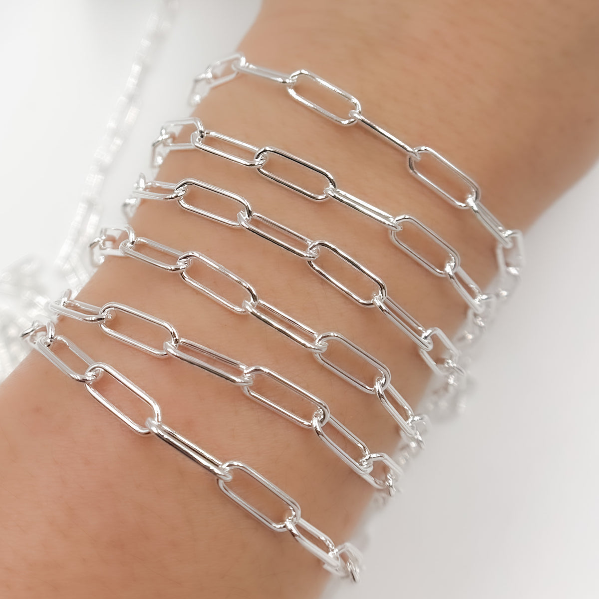 Sterling Silver Paperclip Chain