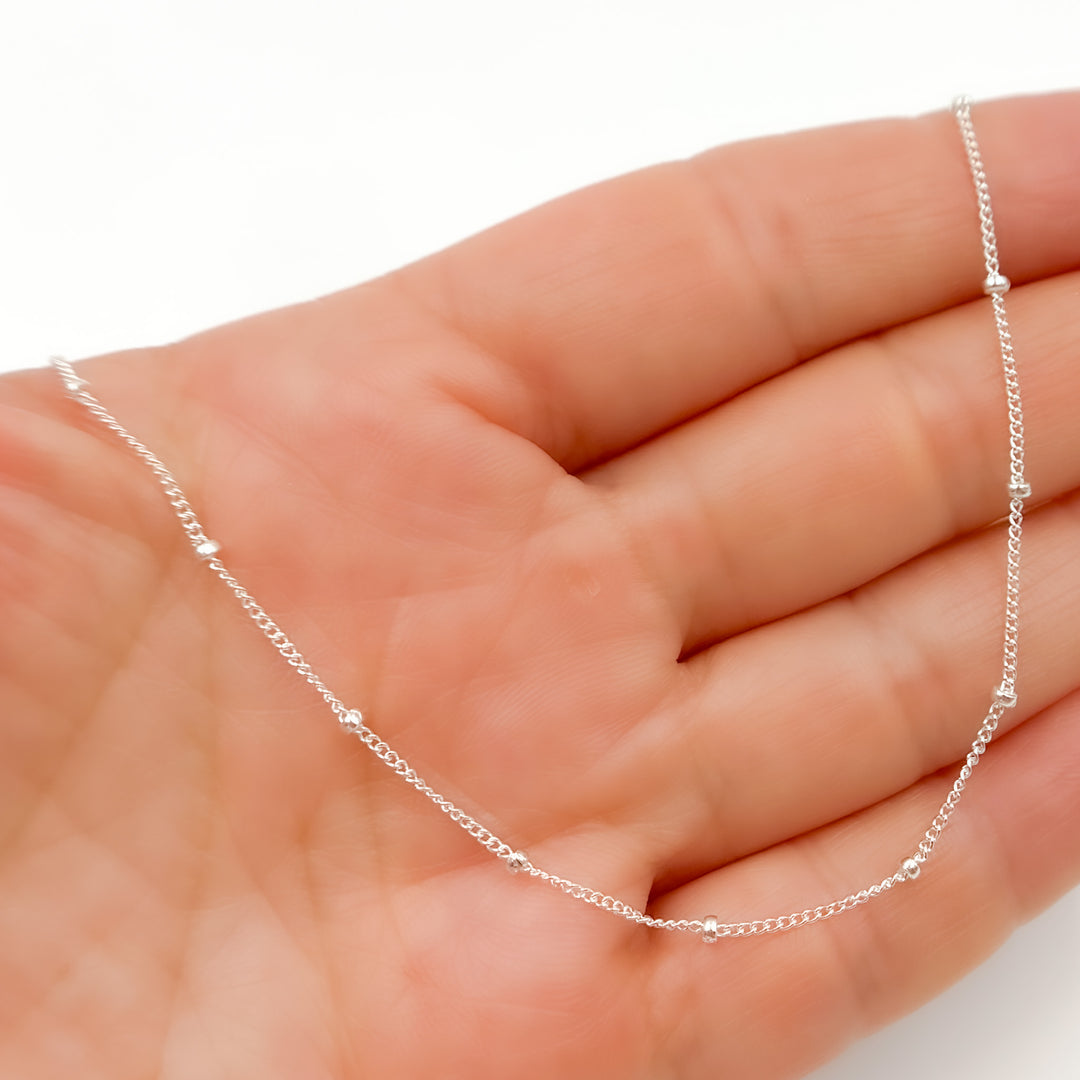 Sterling Silver Satellite Necklace