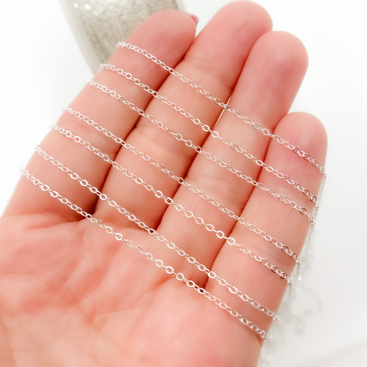 Sterling Silver Flat Cable Chain