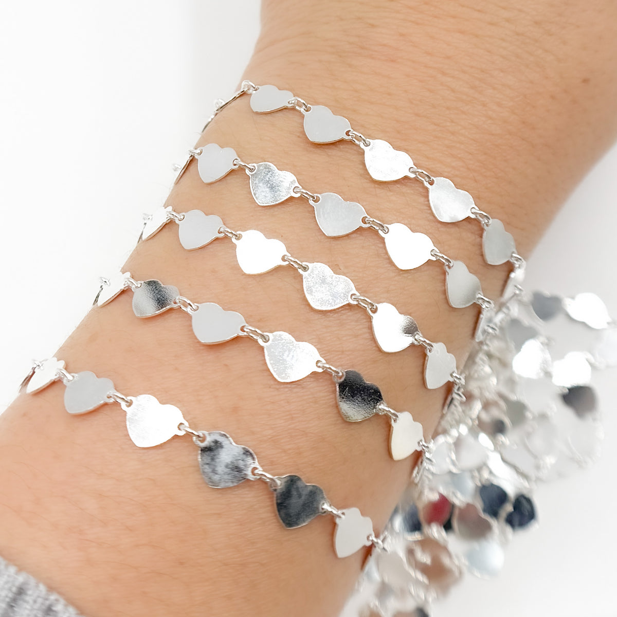 Sterling Silver Heart Chain