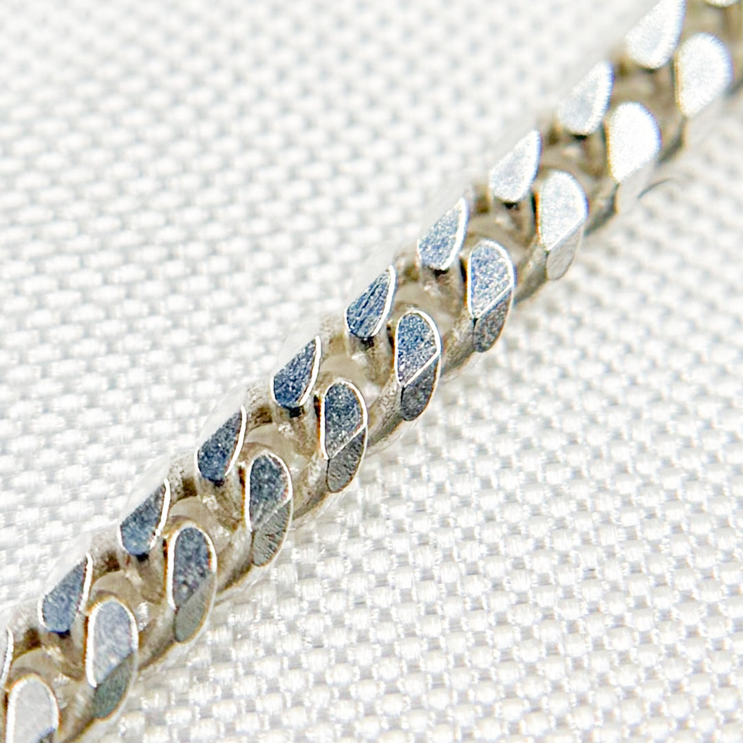 Sterling Silver 2mm Flat Curb Chain