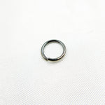 Load image into Gallery viewer, MFT080DE7BR. Black Rhodium 925 Sterling Silver Open Jump ring. 20 Gauge 7mm.
