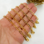 Load image into Gallery viewer, V151GP. Gold Plated 925 Sterling Silver Diamond Cut Cable Link Chain