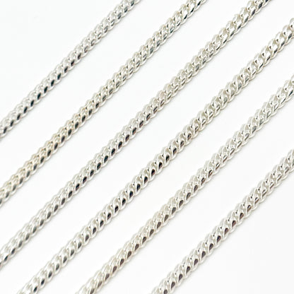 Sterling Silver Flat Curb Chain