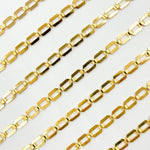 Load image into Gallery viewer, 11SM64GF. 14K Gold-Filled Modern Rectangular Fancy Link Chain