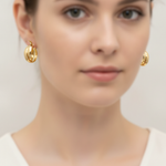 Load image into Gallery viewer, 15850021290.  14K Solid Gold Fancy Braided Hollow Hoop Earrings