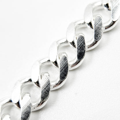 Sterling Silver Flat Curb Chain