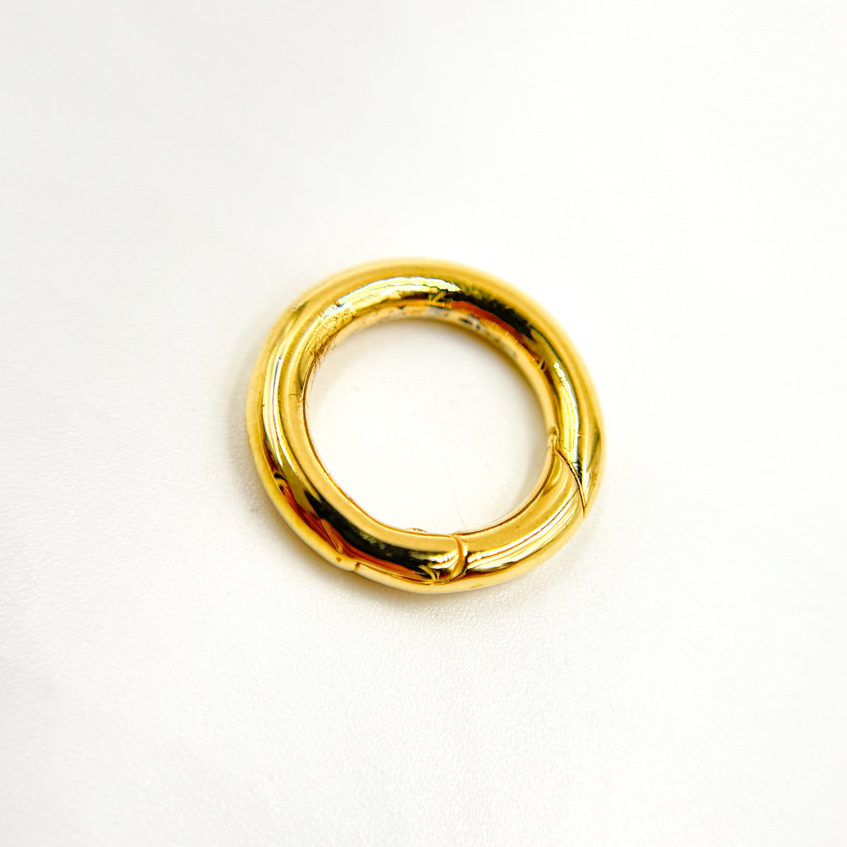 13MM Gold-plated Sterling Silver Round Clasp