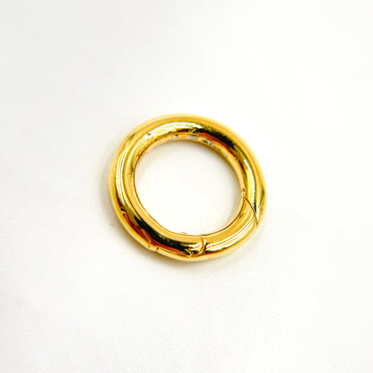 13MM Gold-plated Sterling Silver Round Clasp