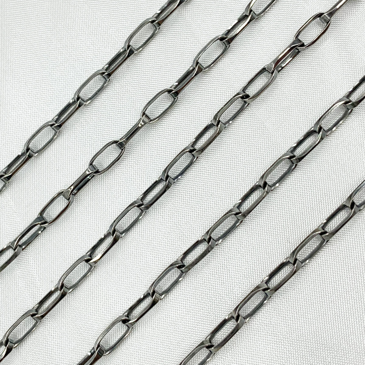 Oxidized 925 Sterling Silver Box Chain