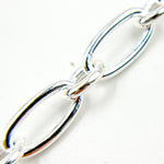 Load image into Gallery viewer, Y136SS. Sterling Silver Smooth Long and Short Link Chain
