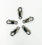 Load image into Gallery viewer, Black Rhodium 925 Sterling Silver 14mm Lobster Clasps. BRLC4
