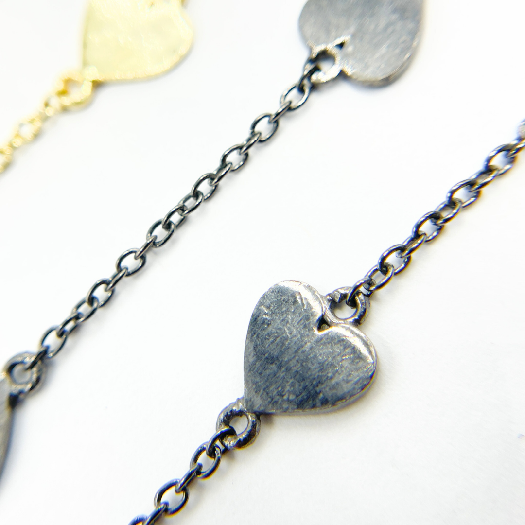 310HS. Heart Shape Connected Wire Chain
