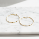 Load image into Gallery viewer, GER106. 14K Solid Gold Twisted Hoop Earrings