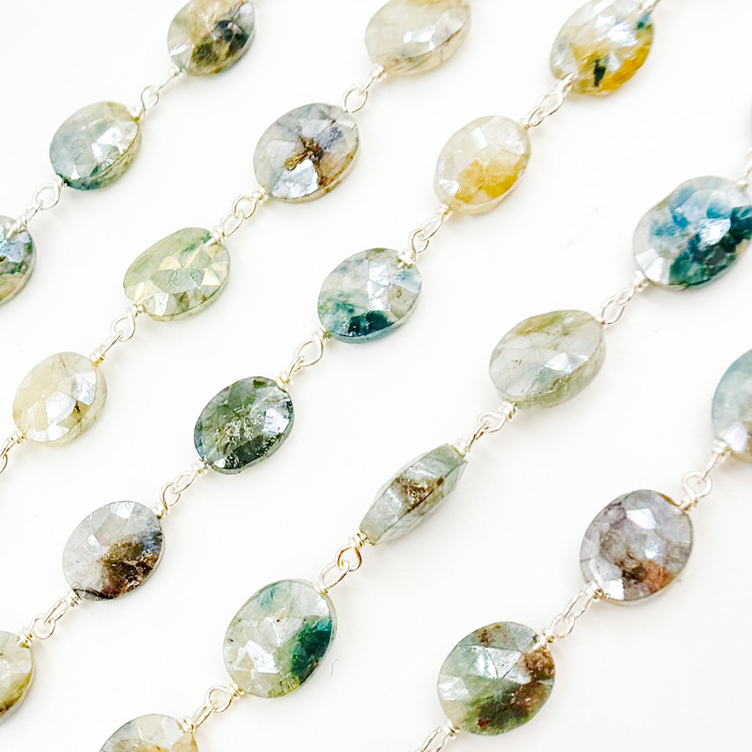 SIL19. Silverite Oval Shape Sterling Silver Wire Chain