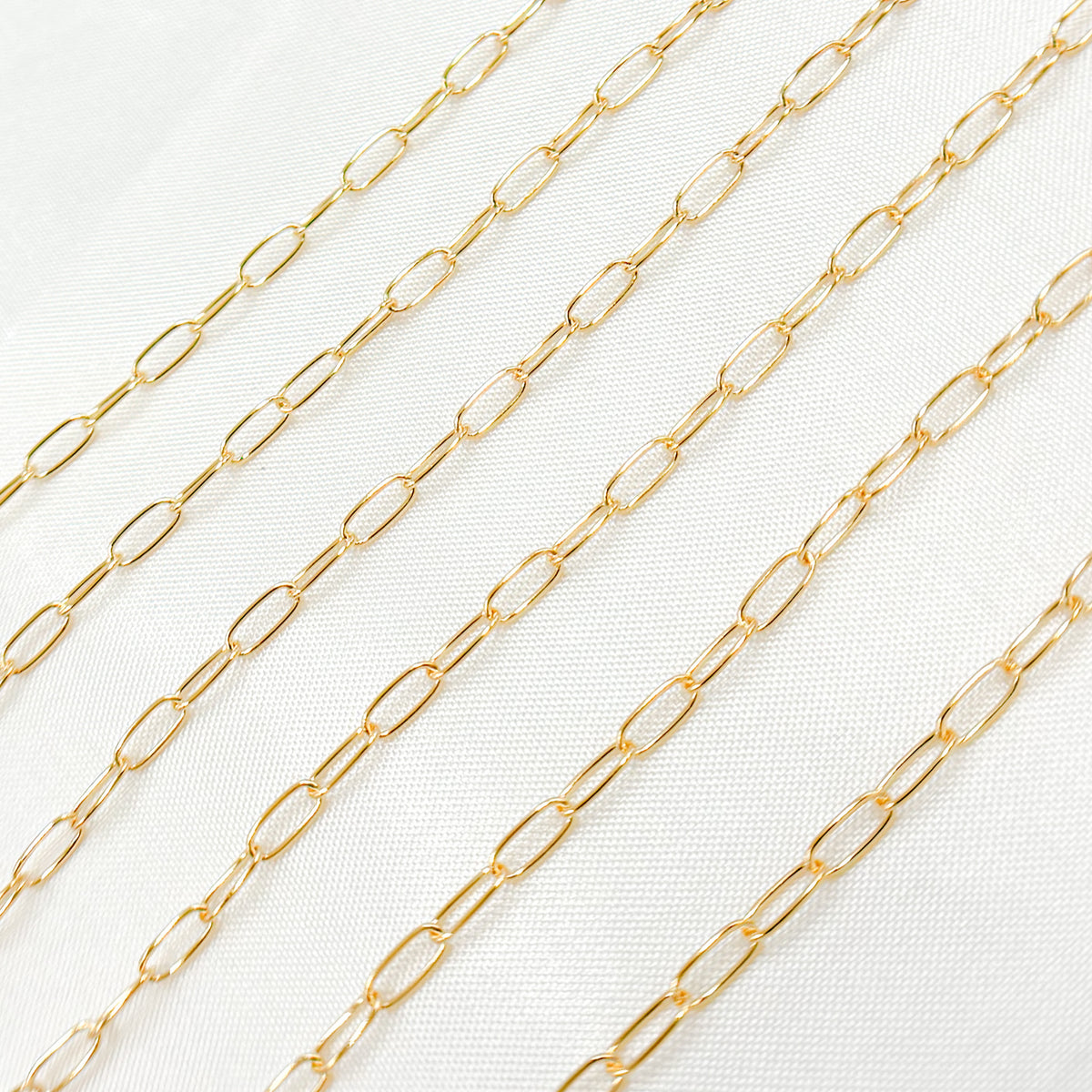 14K Gold-Filled Smooth Paperclip Chain