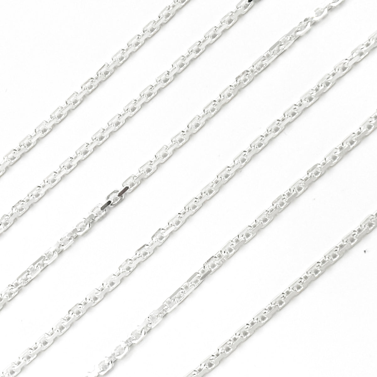 Sterling Silver Diamond Cut Cable Chain