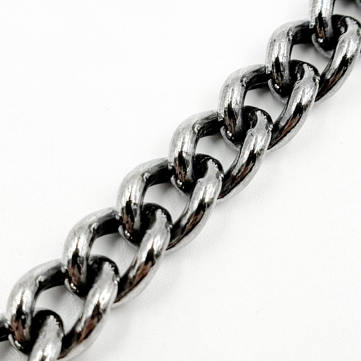 Oxidized Sterling Silver Curb Chain